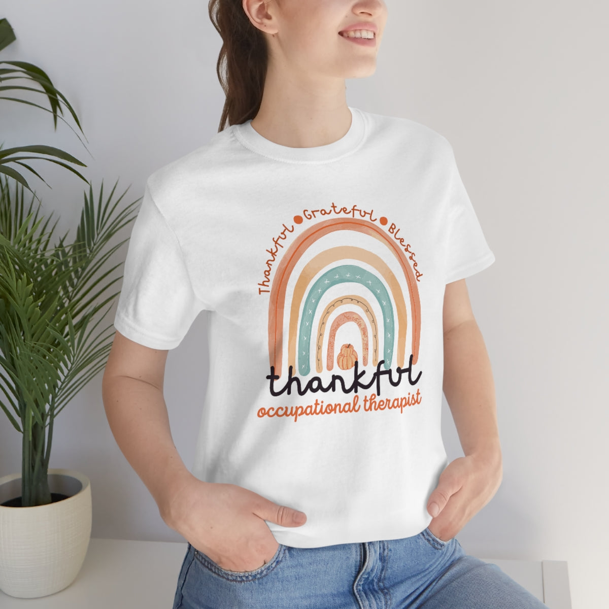 Thankful Occupational therapist OT Fall Thanksgiving Shirt