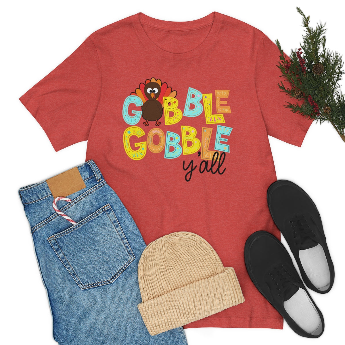 Gobble Gobble Y'all Fall Thanksgiving Shirt