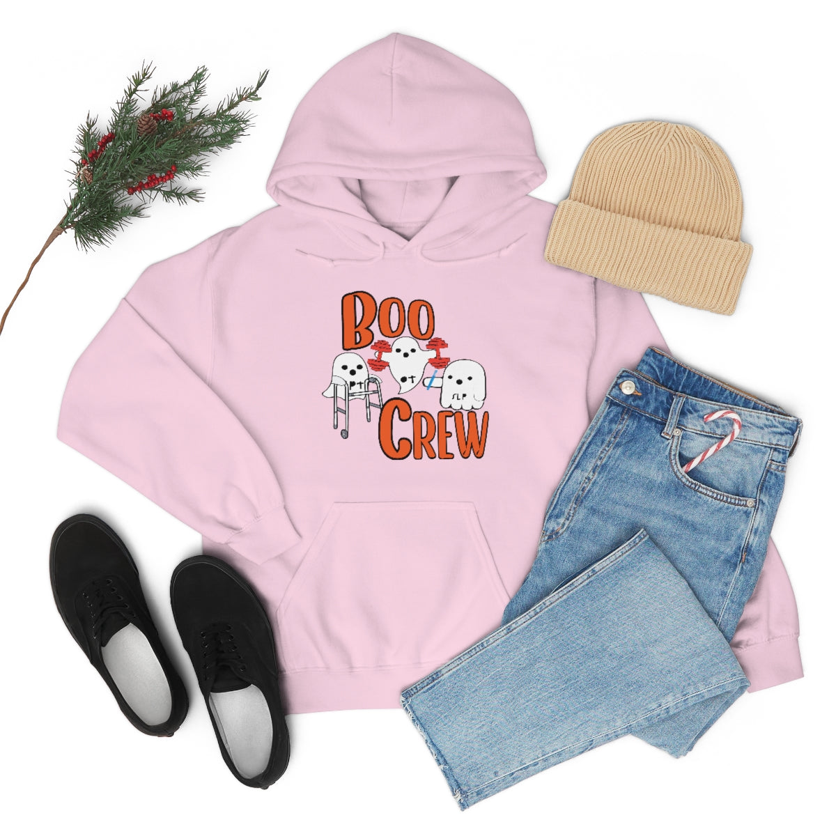 Boo Crew Halloween Hoodie Unisex Heavy Blend™ Hooded Sweatshirt