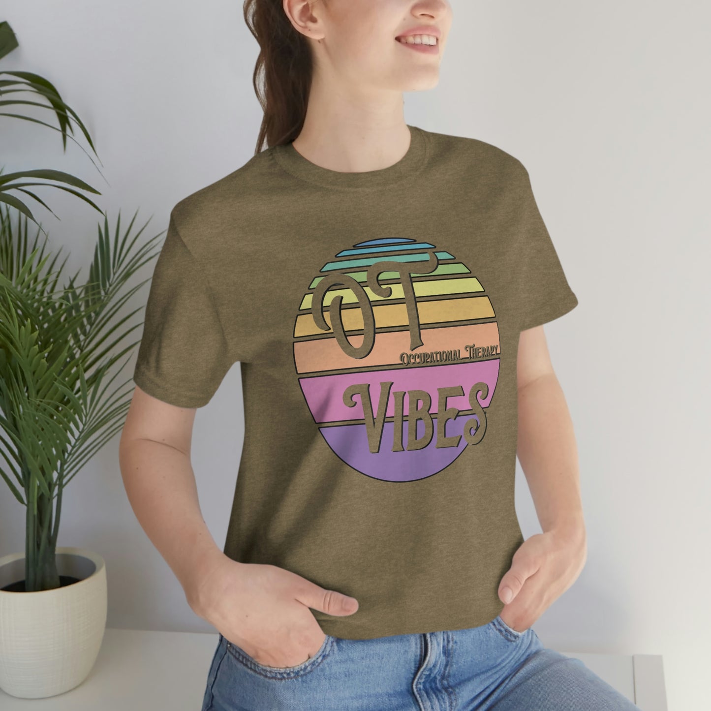 OT Vibes Occupational Therapy Therapist Shirt Bella Canvas