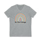 Be The Village Foster Care Love Wins V-Neck Shirt