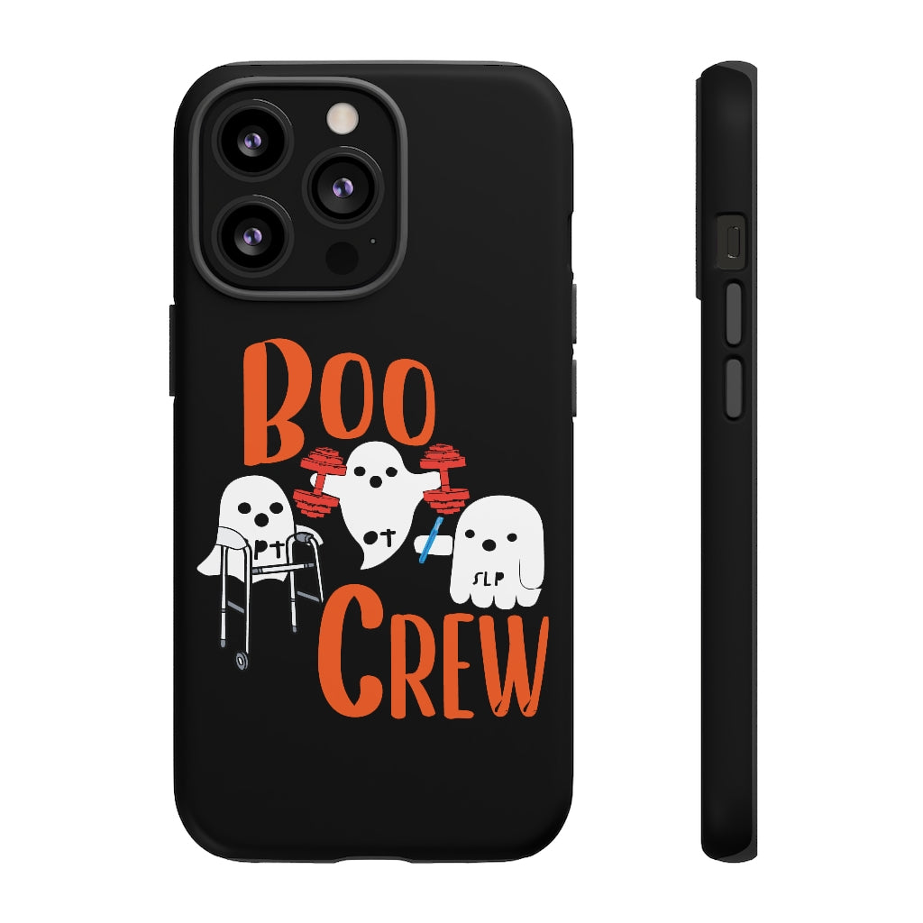 Halloween BOO CREW Tough Shockproof Phone Case for iPhone Apple Impact Resistant TPU Dual Layer
