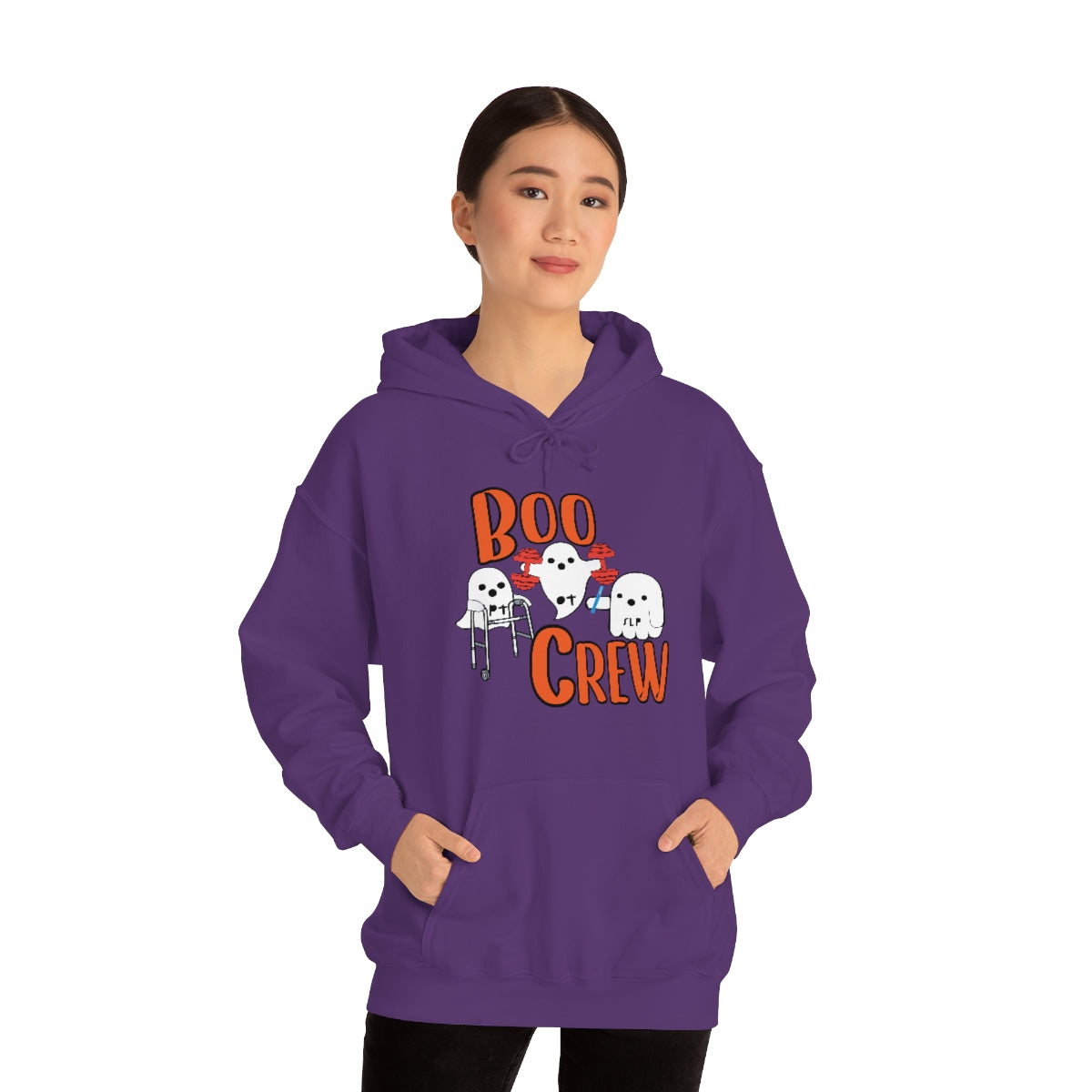 Boo Crew Halloween Hoodie Unisex Heavy Blend™ Hooded Sweatshirt