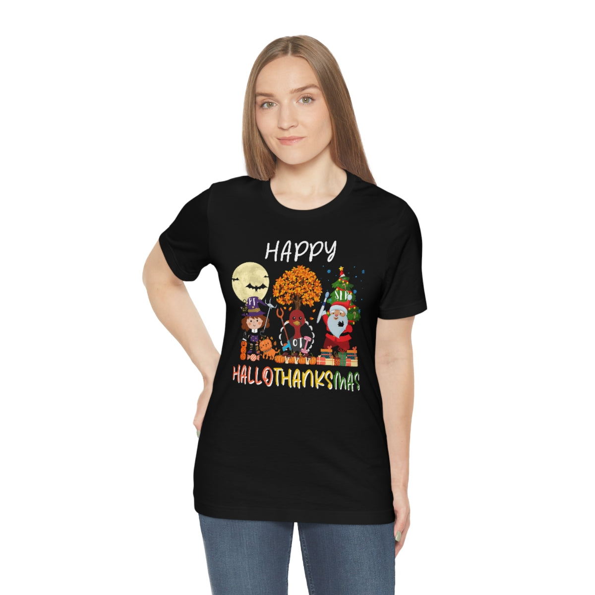 Happy Hallowthanksmas Therapy Team Shirt Fall Thanksgiving Tee