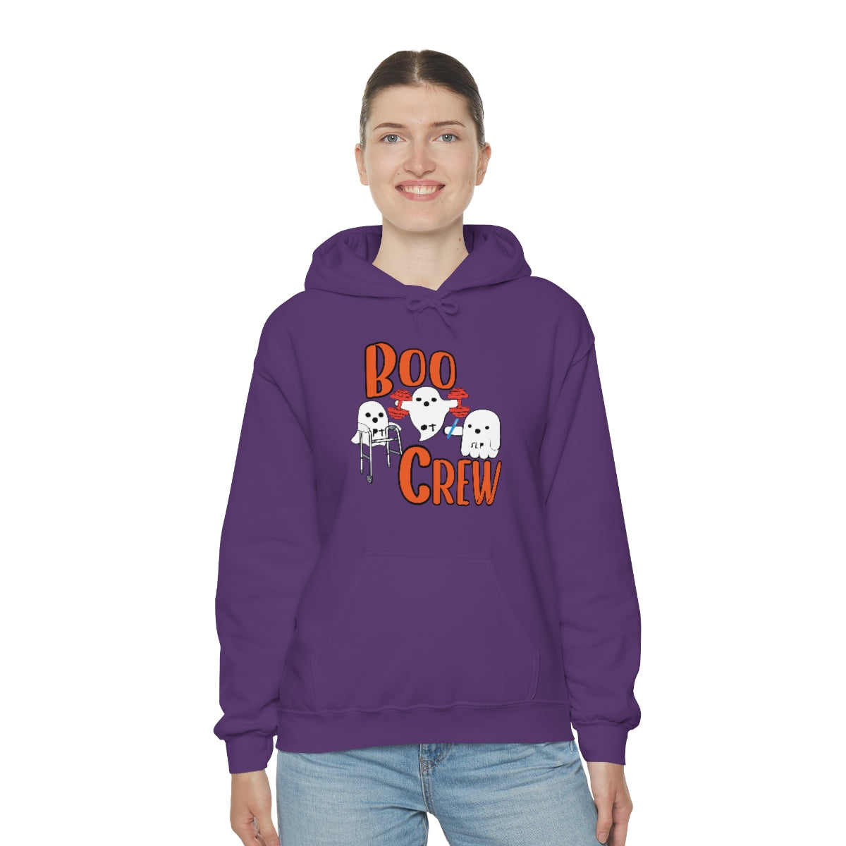 Boo Crew Halloween Hoodie Unisex Heavy Blend™ Hooded Sweatshirt