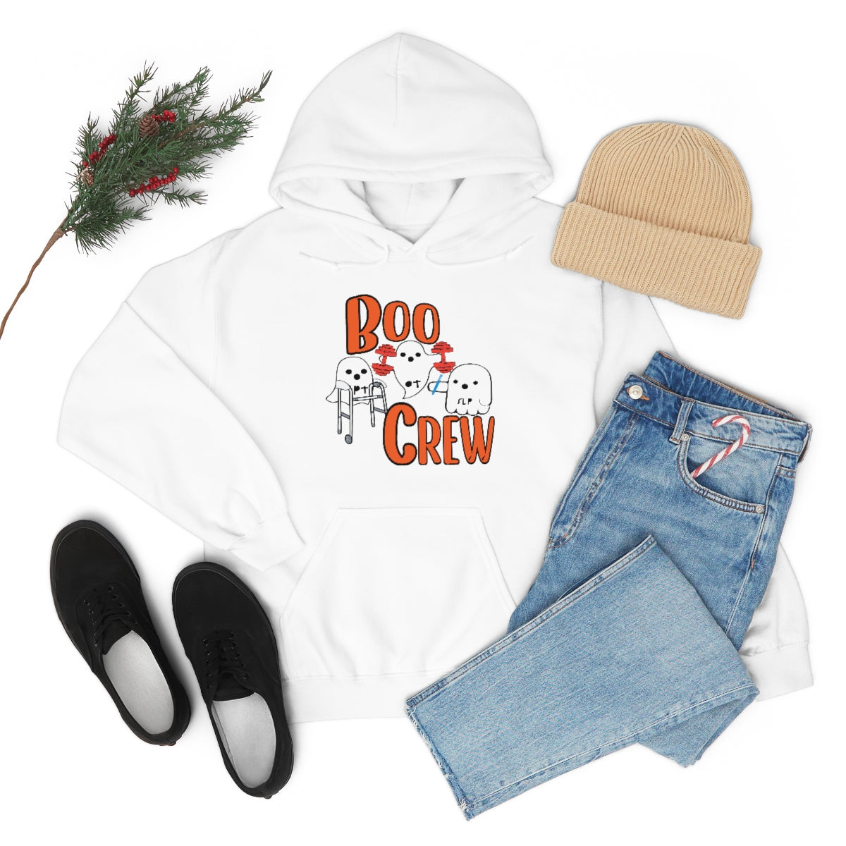 Boo Crew Halloween Hoodie Unisex Heavy Blend™ Hooded Sweatshirt