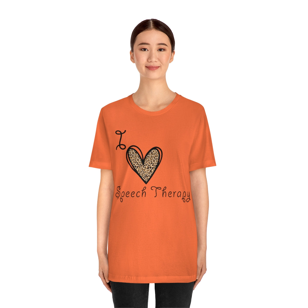 I Love Speech Therapy Shirt SLP Therapist Graphic Tee