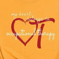 My heart belongs to occupational Therapy Shirt, OT, COTA, OTA,