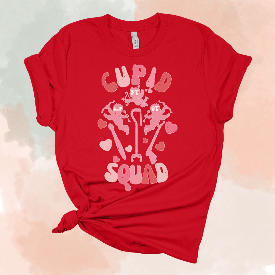 Cupid Squad - Therapy Team Valentines Shirt - OT PT SLP Valentine's Day Shirt - Rehab Team