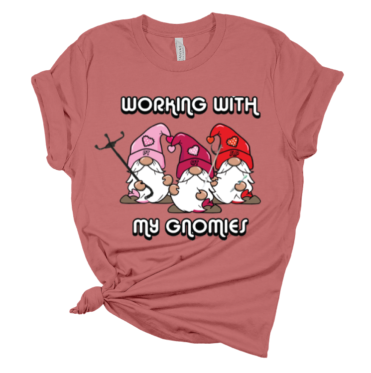 Working with My Gnomies, Ot, Pt and Slp Therapy Valentines Shirt